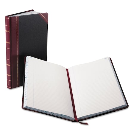 Boorum & Pease Black and Red Record Book, 14-1/8" x 8-5/8", 300 Pg 9-300-R